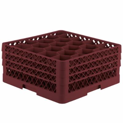 Vollrath Rack Max 20 Compartment Rack Burgundy; 2 Each; 1 Per Case