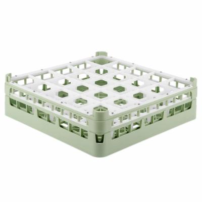 Vollrath 25 Compartment Rack Medium Plus Light Green; 4 Each; 1 Per Case