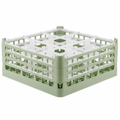 Vollrath Rack 9 Compartment Extra Tall Light Green; 3 Each; 1 Per Case