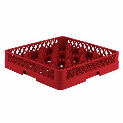 Vollrath Rack 16 Compartment Red Glass; 6 Each; 1 Per Case