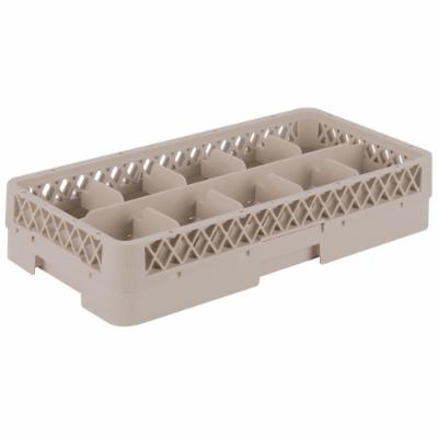 Vollrath Half Size Beige 10 Compartment Glass Rack; 6 Each; 1 Per Case