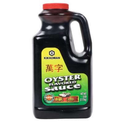 Kikkoman Green Gluten Free Preservative Free Oyster Flavored Sauce; 5 Pounds; 6 Per Case - High Mart Wholesale