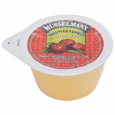 Musselman's Unsweetened Applesauce Cups; 4 Ounces; 72 Per Case