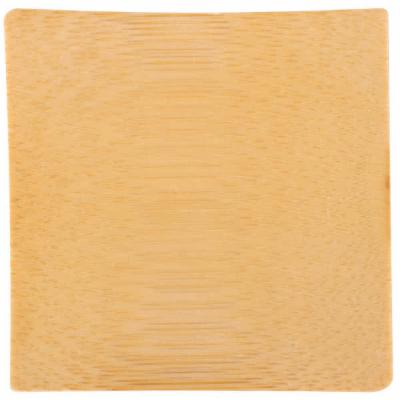 Tablecraft Disposable Square Bamboo Dish Tray; 48 Count; 4 Per Case - High Mart Wholesale