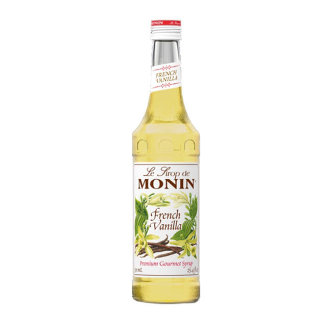 Monin French Vanilla Syrup; 750 Milileter; 12 Per Case - High Mart Wholesale