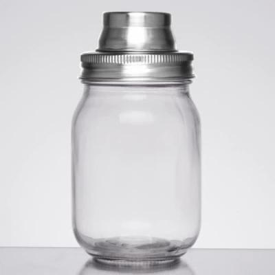 Tablecraft Mason Jar Bar Shaker 14 Ounces; 4 Each; 1 Per Case - High Mart Wholesale
