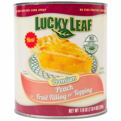 Lucky Leaf Premium Peach Fruit Filling Or Topping; 116 Ounces; 3 Per Case