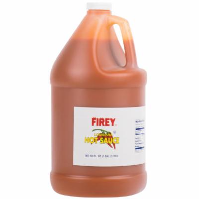 Firey Louisiana Pure Hot Sauce Bulk; 128 Fluid Ounce; 4 Per Case - High Mart Wholesale