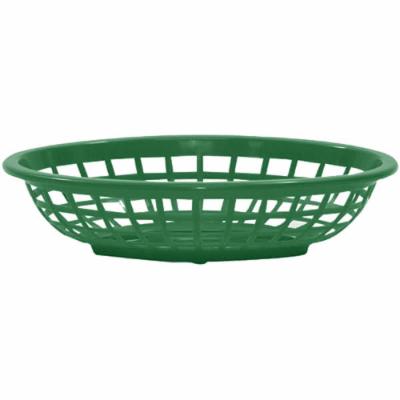 Tablecraft Basket Oval Forest Green 7.75; 36 Each; 1 Per Case - High Mart Wholesale