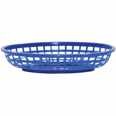 Tablecraft Plastic Basket Oval Royal Blue; 36 Each; 1 Per Case - High Mart Wholesale