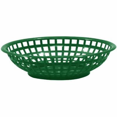 Tablecraft Basket Serving Round Forest Green; 36 Each; 1 Per Case - High Mart Wholesale