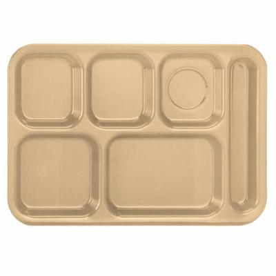 Vollrath Tray Compartment School Tan 9; 24 Each; 1 Per Case