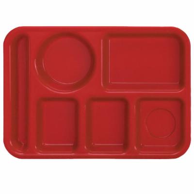 Vollrath Tray School Left Handed Red 9.75X13.75; 24 Each; 1 Per Case