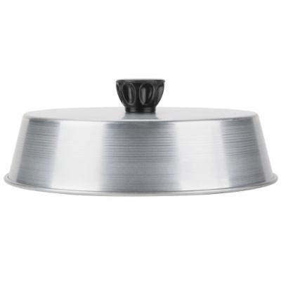 American Metalcraft 8 Inch Inner Diameter Basting Cover 2 Inch Black Bakelite Knob Aluminum Cover; 1 Each - High Mart Wholesale