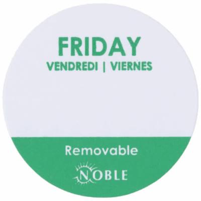 Ncco National Checking 1 Inch X 1 Inch Trilingual Green Friday Removable Label; 1000 Each