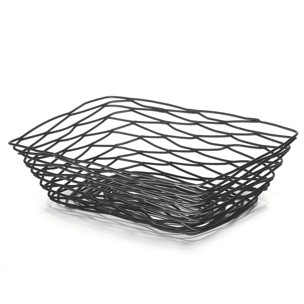 Tablecraft Basket Rectangle Black Metal; 4 Each; 1 Per Case - High Mart Wholesale