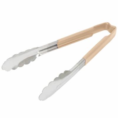 Vollrath Tong Utility 9 1/2 Inches Tan; 12 Each; 1 Per Case