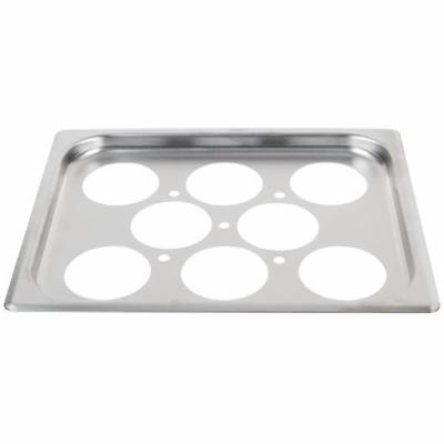 Vollrath Plate Egg Poacher With Cover Half Size; 6 Each; 1 Per Case