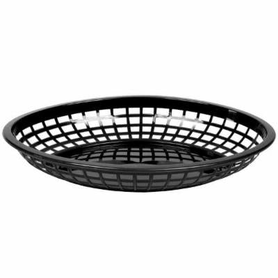 Tablecraft Basket Oval Jumbo Black; 12 Count; 3 Per Case - High Mart Wholesale