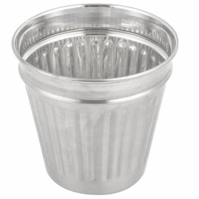 American Metalcraft Stainless Steel Table Top Trash Can 1/4" Ounce; 1 Each - High Mart Wholesale