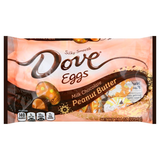 Dove Peanut Butter Eggs Easter Display; 7.94 Ounce; 24 Per Case