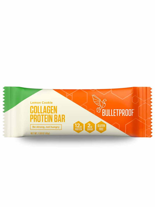 Bulletproof Lemon Cookie Collagen Protein Bar; 1.4 Ounces; 12 Per Box; 6 Per Case - High Mart Wholesale