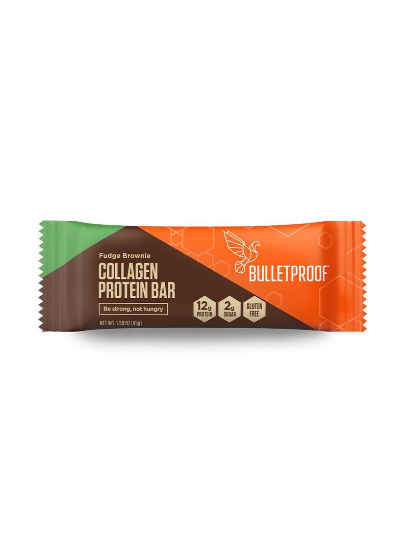 Bulletproof Fudge Brownie Collagen Protein Bar; 1.4 Ounces; 12 Per Box; 6 Per Case - High Mart Wholesale