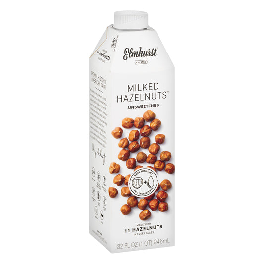 Elmhurst Milked Milked Unsweetened Hazelnut; 32 Fluid Ounces; 6 Per Case