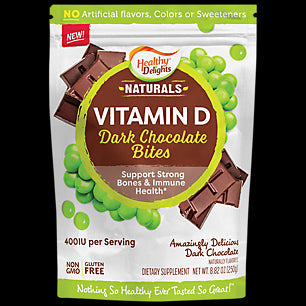 Healthy Delights Vitamin D Dark Chocolate Bite; 30 Count; 12 Per Case - High Mart Wholesale