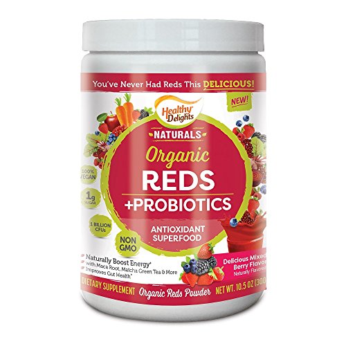 Healthy Delights Naturals Organic Greens +Probiotics Powder; 10.5 Ounces; 3 Per Box; 4 Per Case - High Mart Wholesale