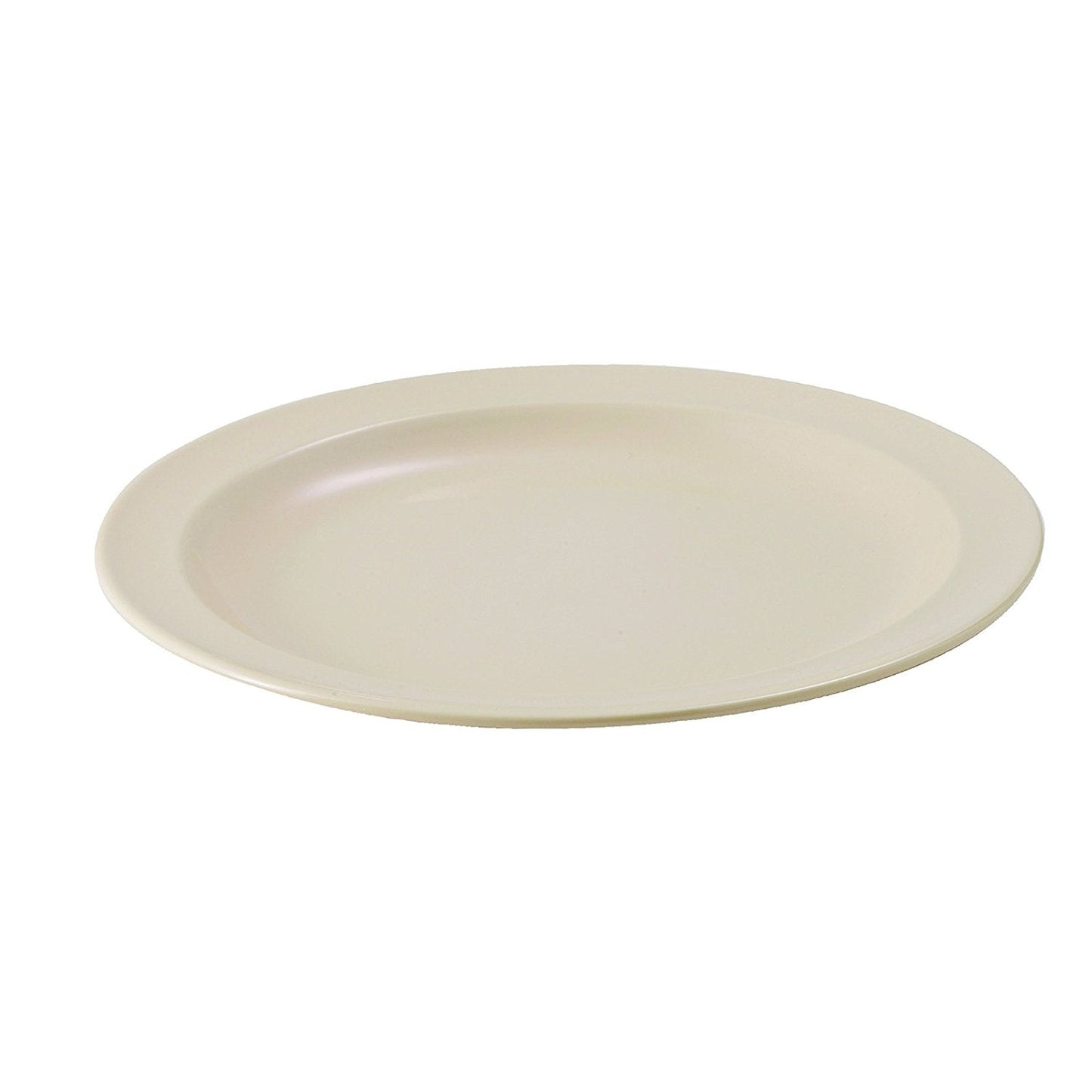 Winco 5 1/2" Melamine Round Plate Tan; 1 Dozen; 8 Per Case - High Mart Wholesale