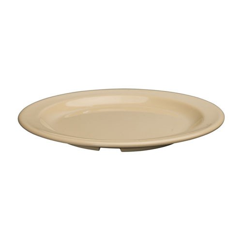 Winco Dessert Plate Round Melamine Tan 7.5 Inch; 1 Dozen - High Mart Wholesale