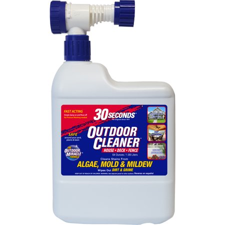 30Seconds Outdoor Cleaner House; Deck; Fence - Hose End; 64 Ounce; 5 Per Case