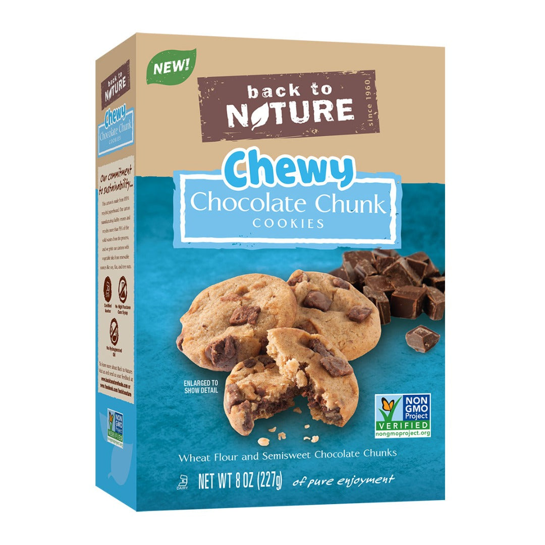 Back To Nature Chewy Chocolate Chunk Cookies; 8 Ounces; 6 Per Case - High Mart Wholesale