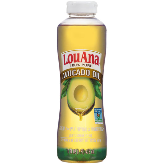 Lou Ana Avocado Oil No Gmo No Additives Bottle; 16 Fluid Ounces; 6 Per Case
