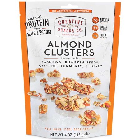 Creative Snacks Co. Almond Clusters Seeds; 4 Ounces; 12 Per Case - High Mart Wholesale