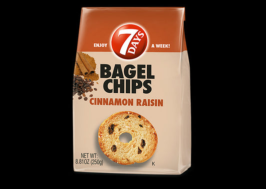 7 Days Bagel Chips Cinnamon Raisin; 3.17 Ounces; 12 Per Case - High Mart Wholesale