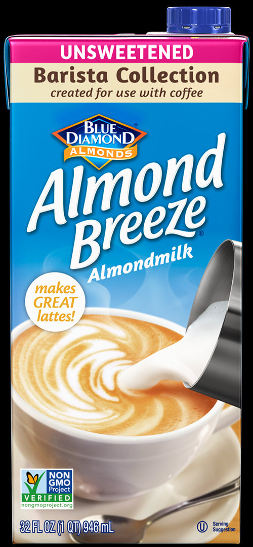 Almond Breeze Unsweetened Original Barista Blend Almond Milk; 32 Ounce; 12 Per Case - High Mart Wholesale
