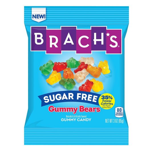 Brachs Sugar Free Gummy Bears; 3 Ounces; 12 Per Case - High Mart Wholesale