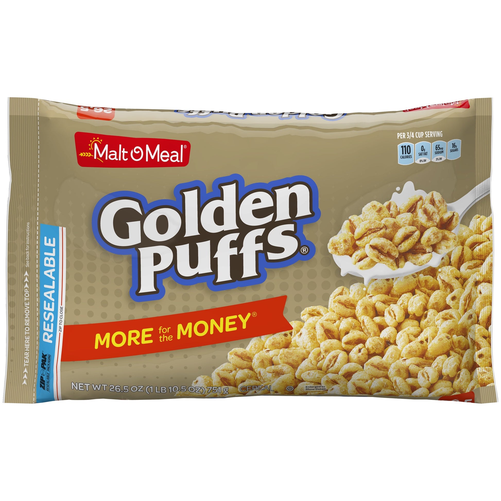 Malt O Meal Golden Puffs; 26.5 Ounces; 8 Per Case - High Mart Wholesale