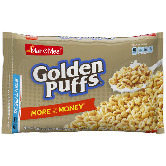 Malt O Meal Golden Puffs; 26.5 Ounces; 8 Per Case - High Mart Wholesale