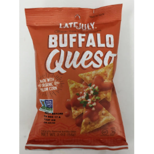 Late July Tortilla Chips Clasico Buffalo Queso; 2 Ounces; 24 Per Case - High Mart Wholesale