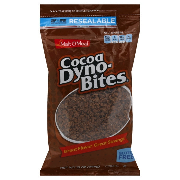 Malt O Meal Cereal Cocoa Dyno Bites; 13 Ounces; 16 Per Case - High Mart Wholesale