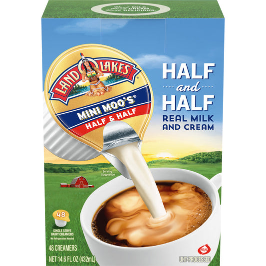 Land O Lakes Half And Half Single Serve; 48 Count; 4 Per Case