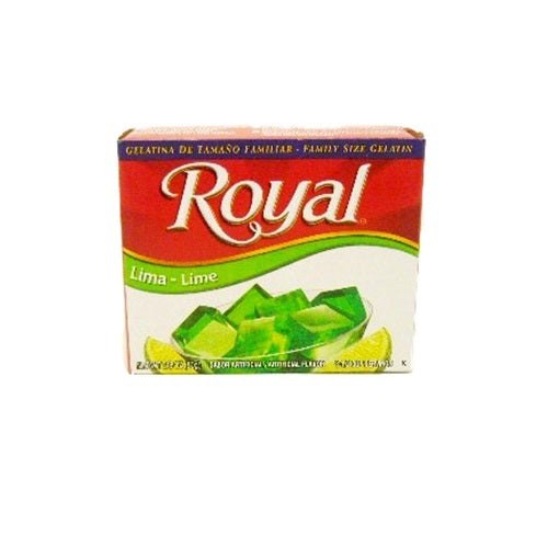 Royal Bilingual Lime Gelatin; 2.82 Ounces; 12 Per Case - High Mart Wholesale