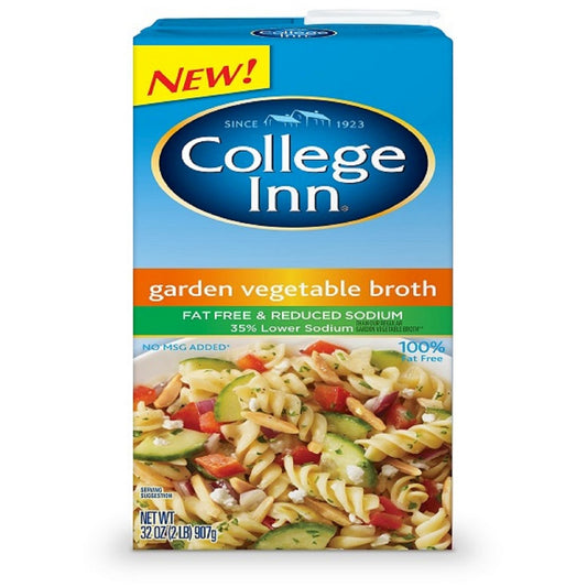 College Inn Broth Vegetable Low Sodium; 32 Ounces; 12 Per Case