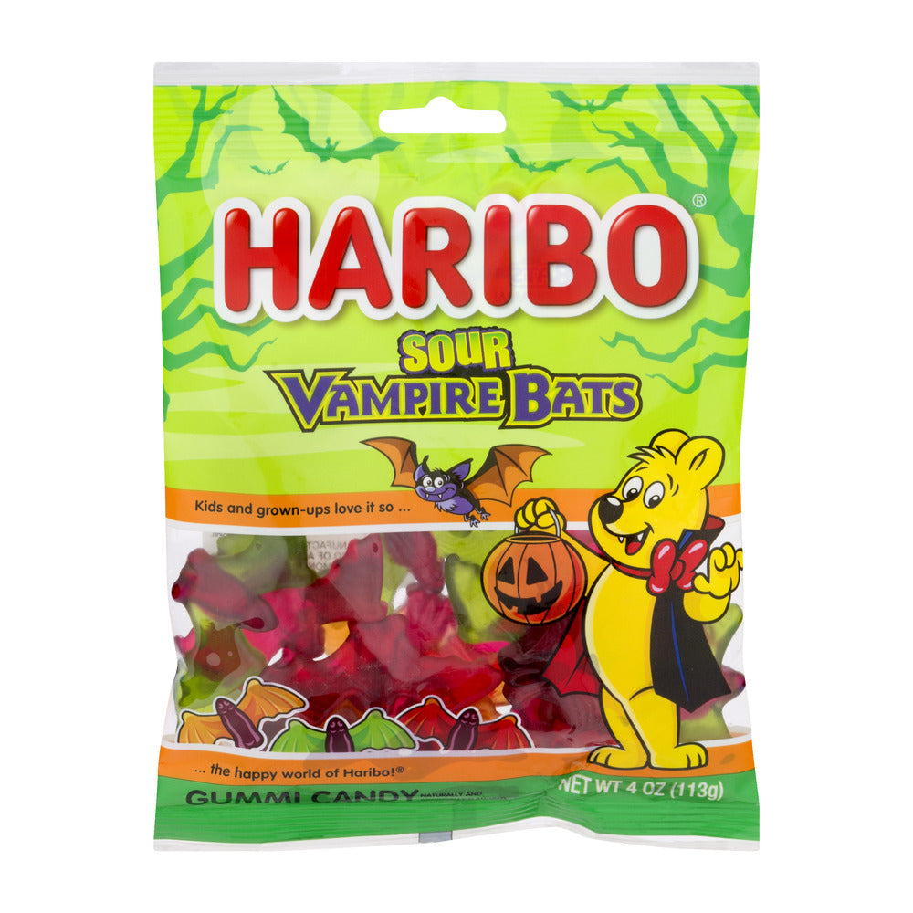 Haribo Candy Sour Vampires Bites; 4 Ounce; 12 Per Case - High Mart Wholesale