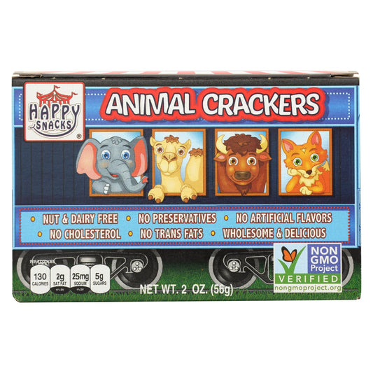 Happy Snacks Non Gmo Circus Animal Crackers 4-12 Pack; 2 Ounce; 4 Per Case - High Mart Wholesale