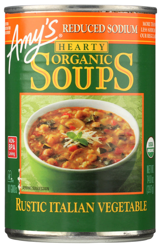 Amy's Hearty Rustic Italian Vegetable Soup; 14 Ounces; 12 Per Case - High Mart Wholesale