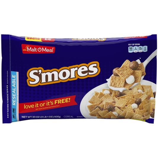 Malt O Meal Smores Cereal; 33 Ounces; 8 Per Case - High Mart Wholesale